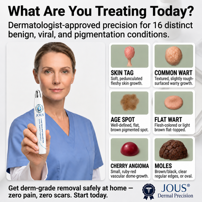 JOUS®🛍️ 𝟕-𝐃𝒂𝘆 𝐒𝗸𝐢𝐧 𝐓𝒂𝗴 & 𝐒𝐩𝙤𝐭 𝐄𝐫𝒂𝐬𝙚𝐫 Painless & Scar-Free Advanced Imperfection Removal Rollerball Pen