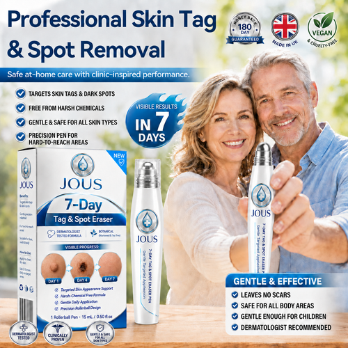 JOUS®🛍️ 𝟕-𝐃𝒂𝘆 𝐒𝗸𝐢𝐧 𝐓𝒂𝗴 & 𝐒𝐩𝙤𝐭 𝐄𝐫𝒂𝐬𝙚𝐫 Painless & Scar-Free Advanced Imperfection Removal Rollerball Pen